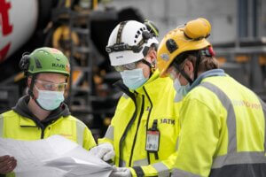 WorkPower's employees at the construction site.